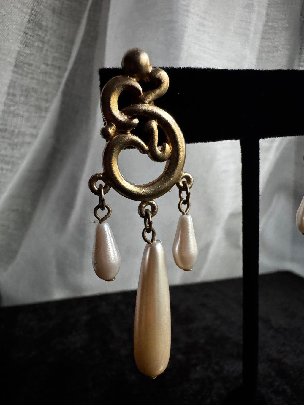 The Opulence Drops | Vintage Faux Pearl Statement Earrings