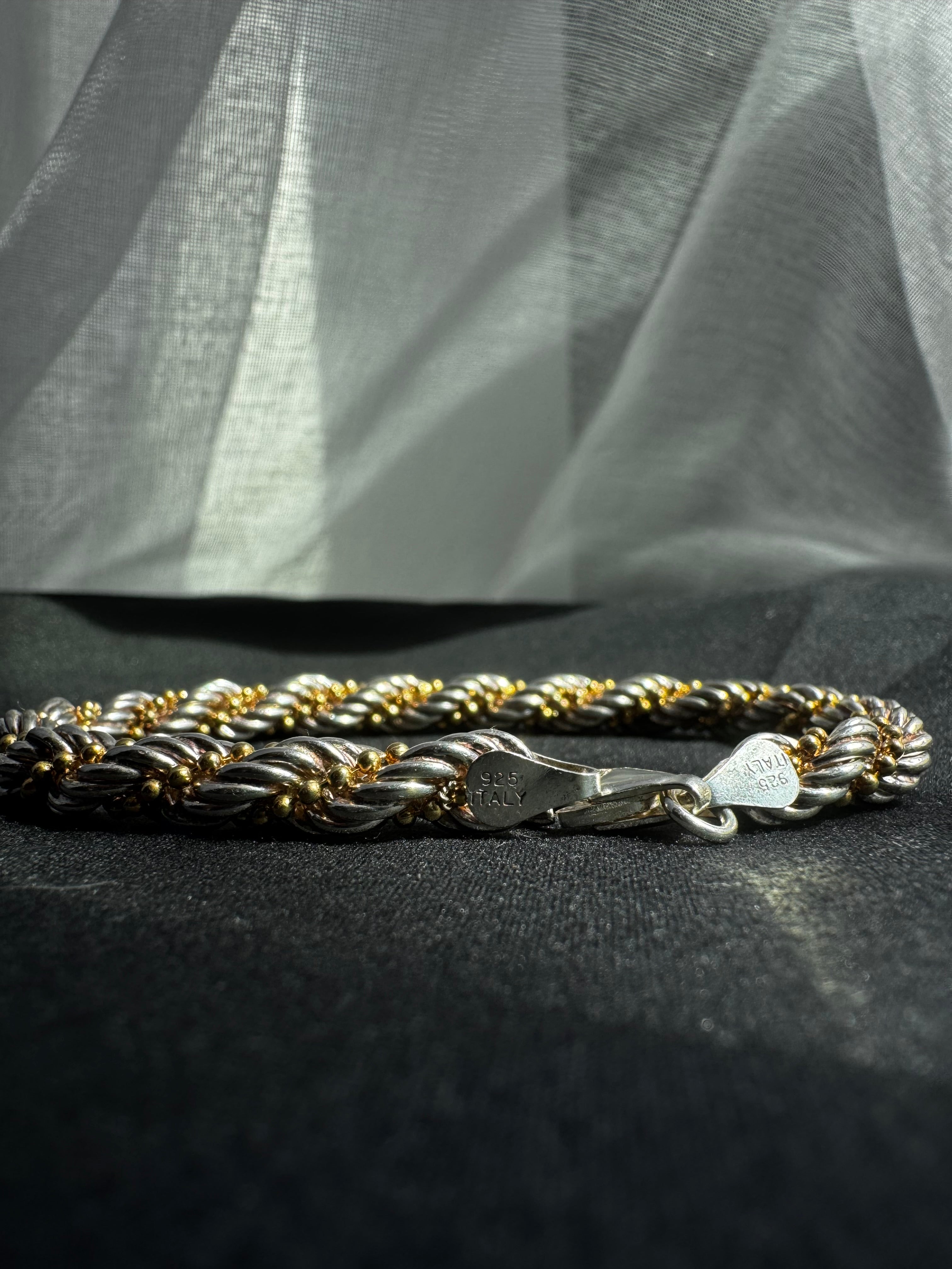 925 Sterling Silver Twisted Cable Bracelet