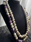 Premier Designs Glass Beaded Double Strand Layered Necklace