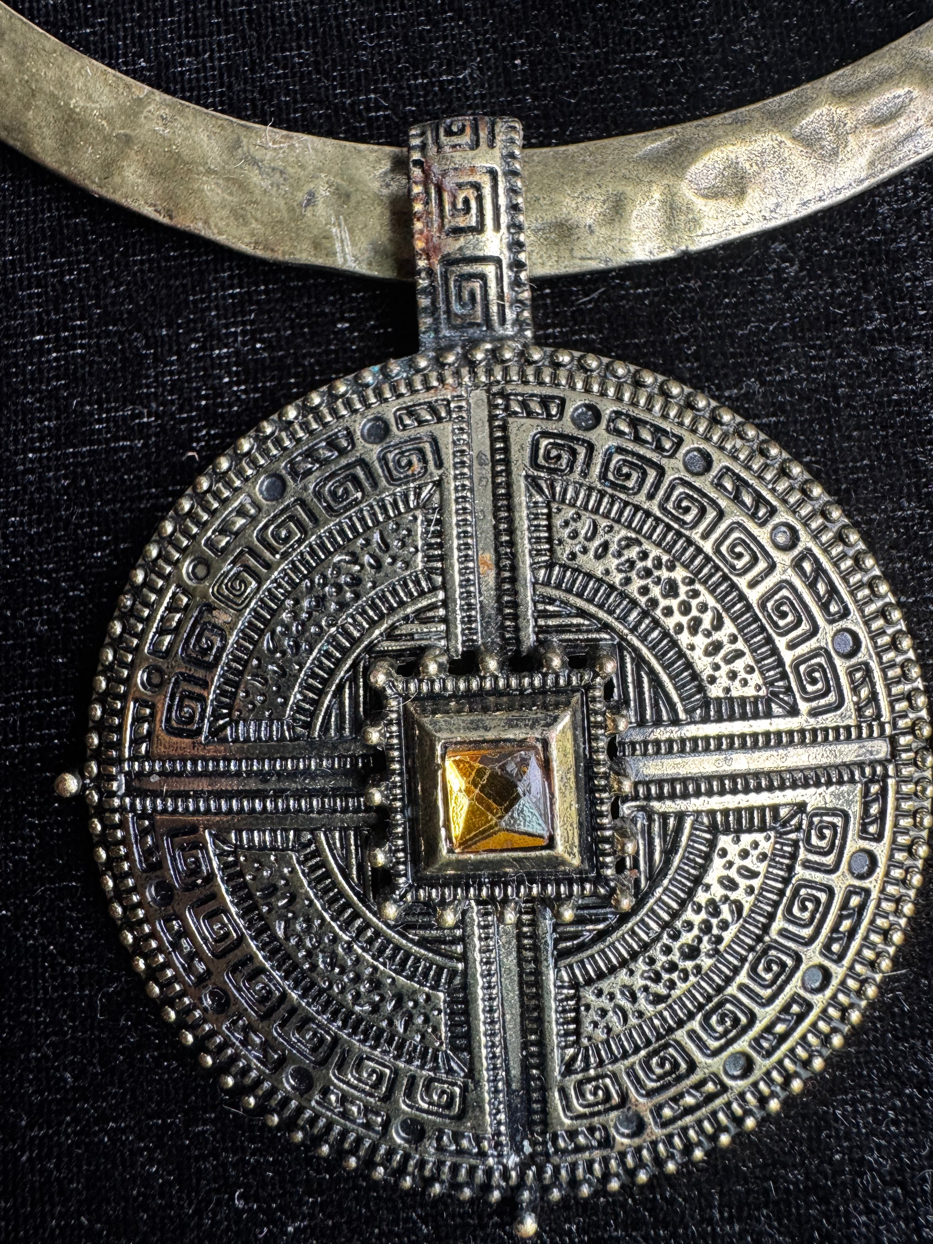 Mystic Medallion Statement Necklace