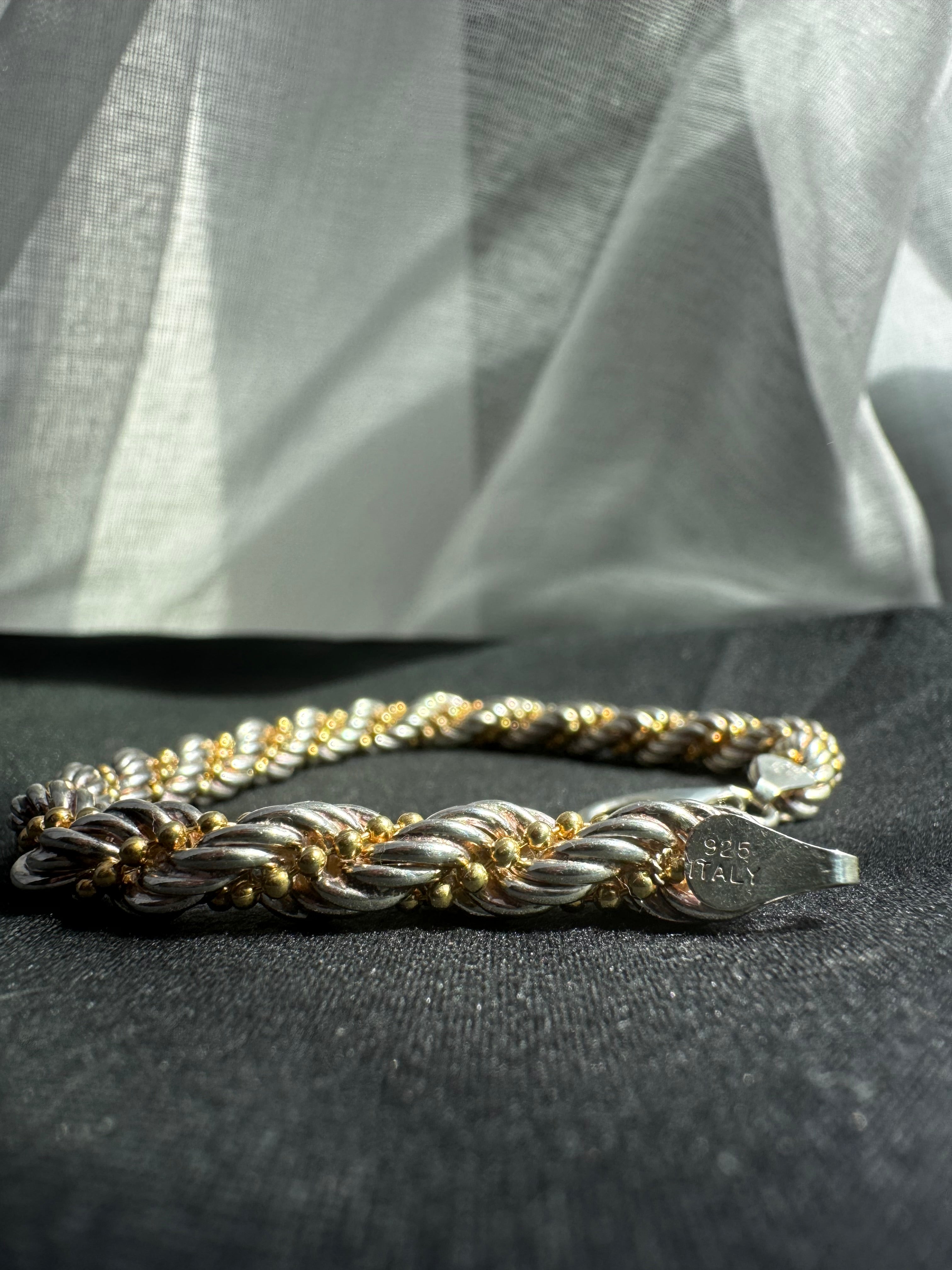 925 Sterling Silver Twisted Cable Bracelet