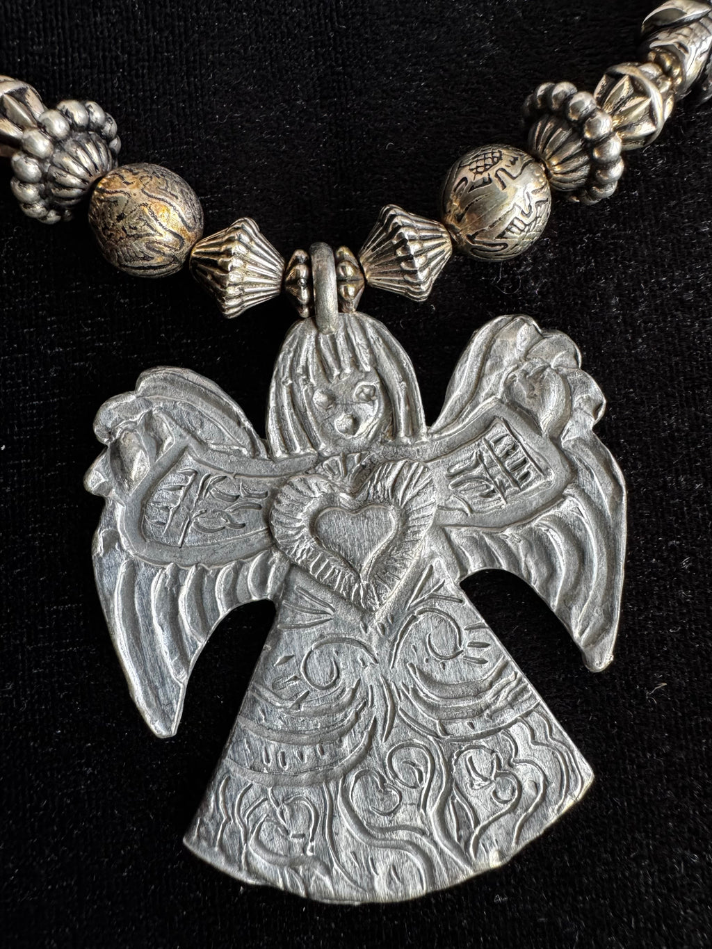 MARCIE Pewter Necklace & Earrings Set