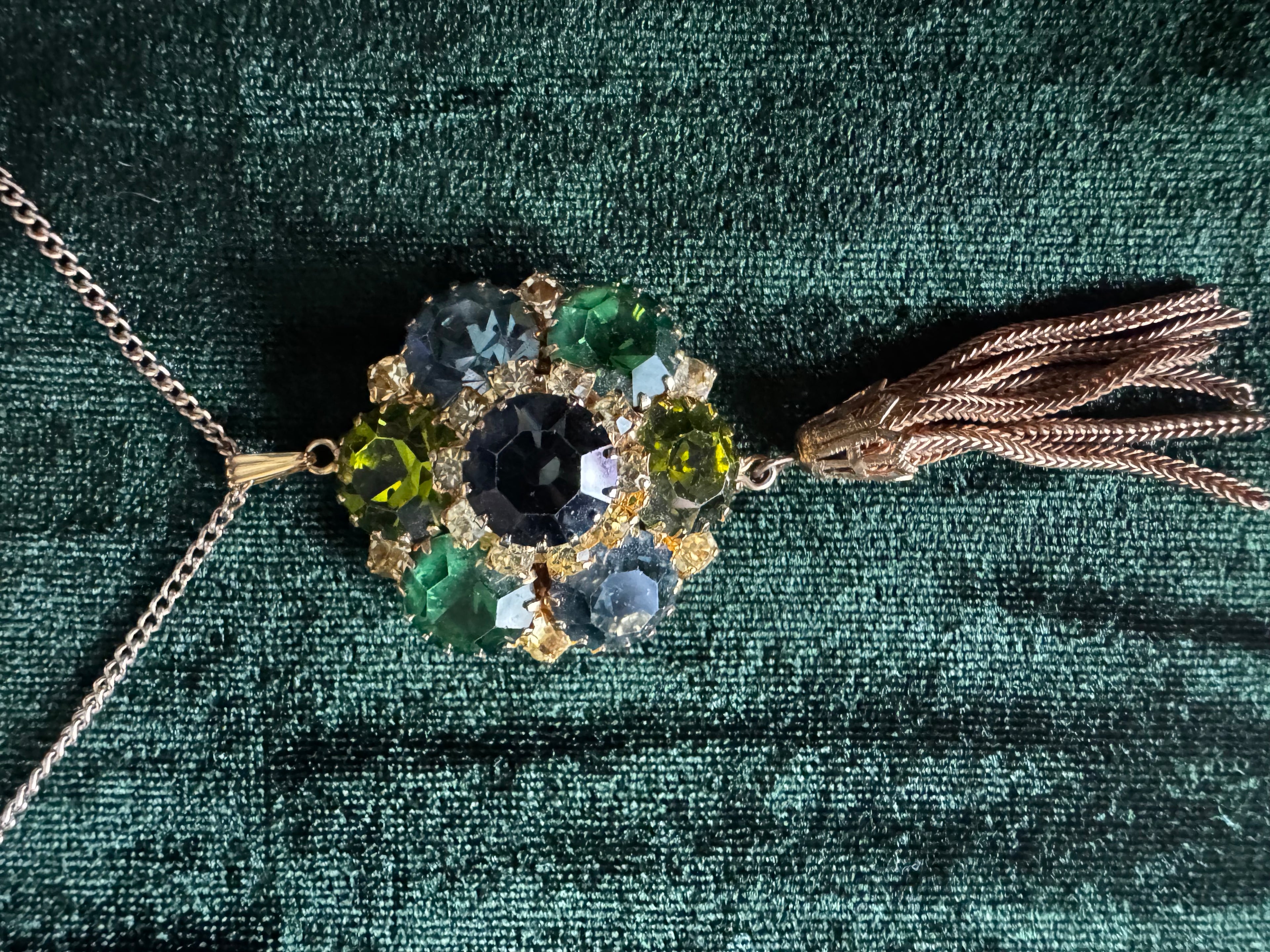 Verdant Reverie Tassel Necklace