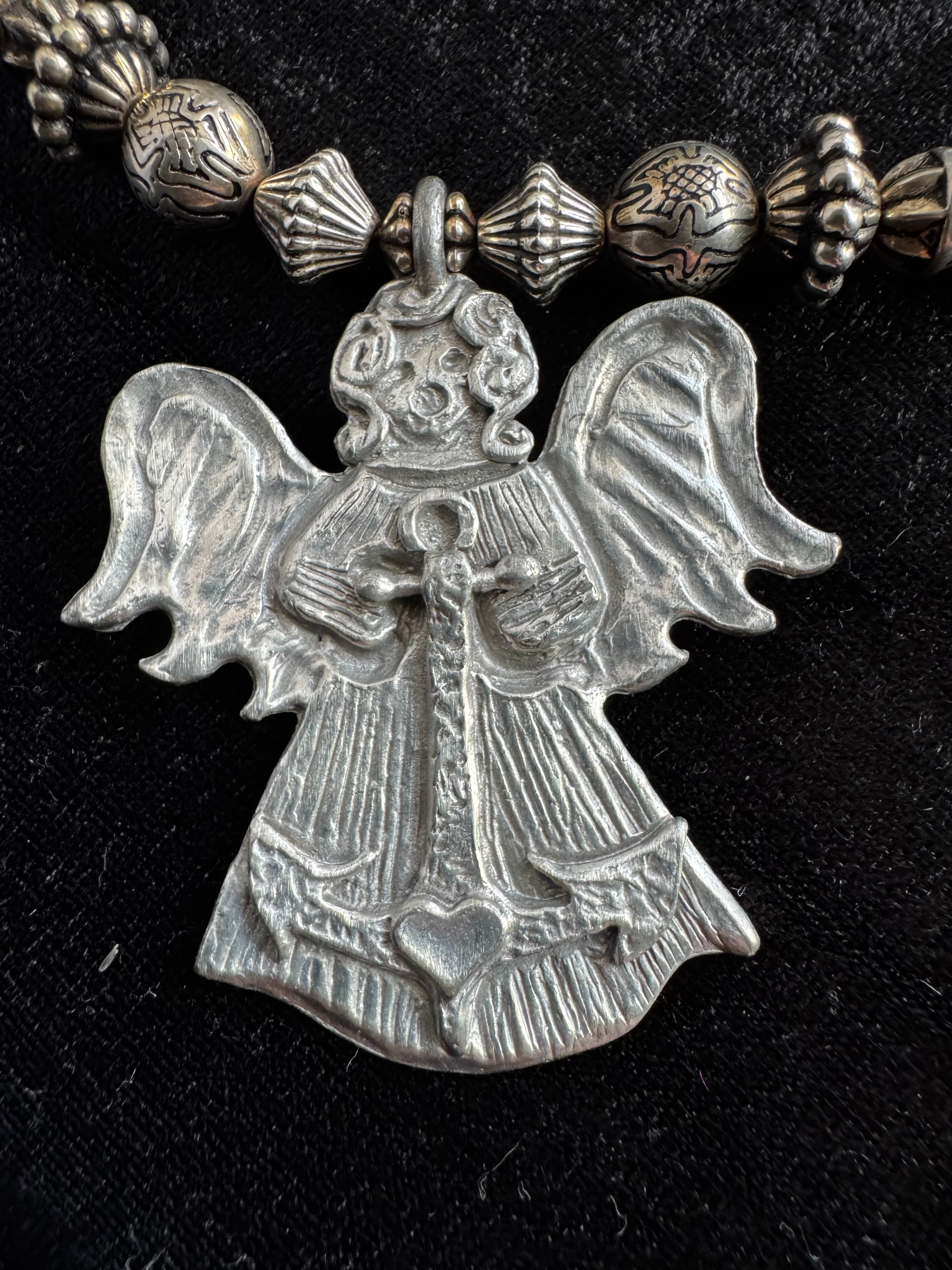 MARCIE Pewter Necklace & Earrings Set