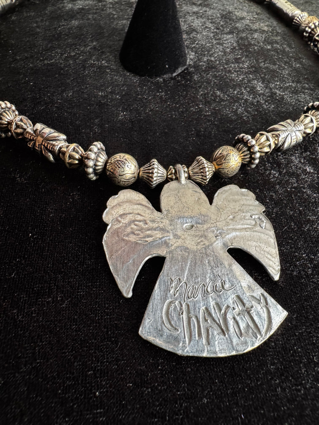 MARCIE Pewter Necklace & Earrings Set