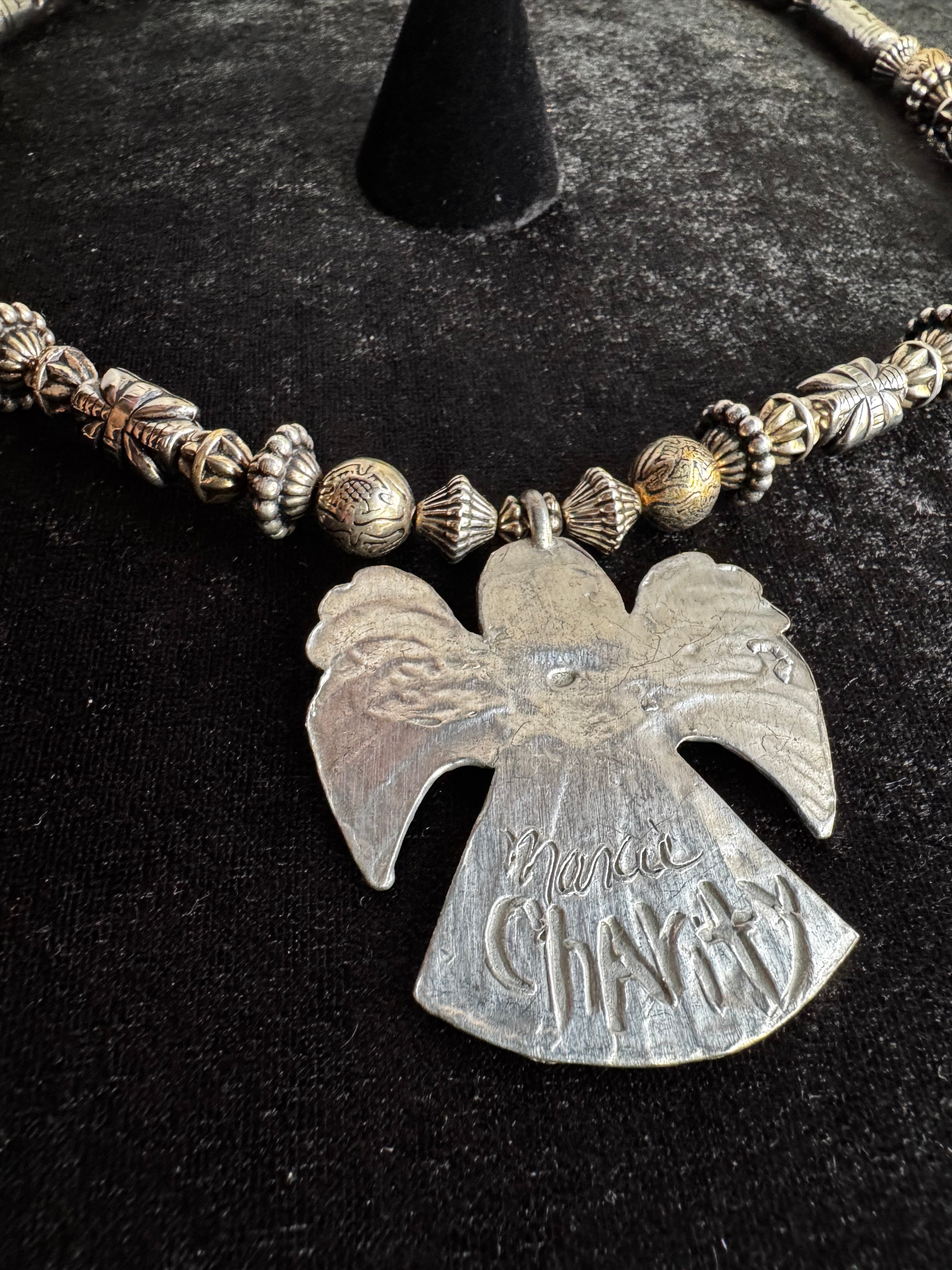 MARCIE Pewter Necklace & Earrings Set