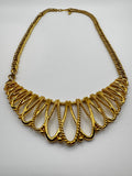 Avon Gilded Mesh Bib Necklace