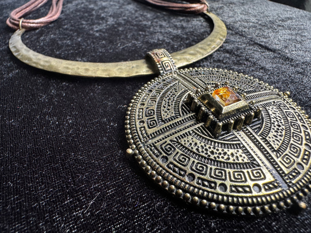 Mystic Medallion Statement Necklace