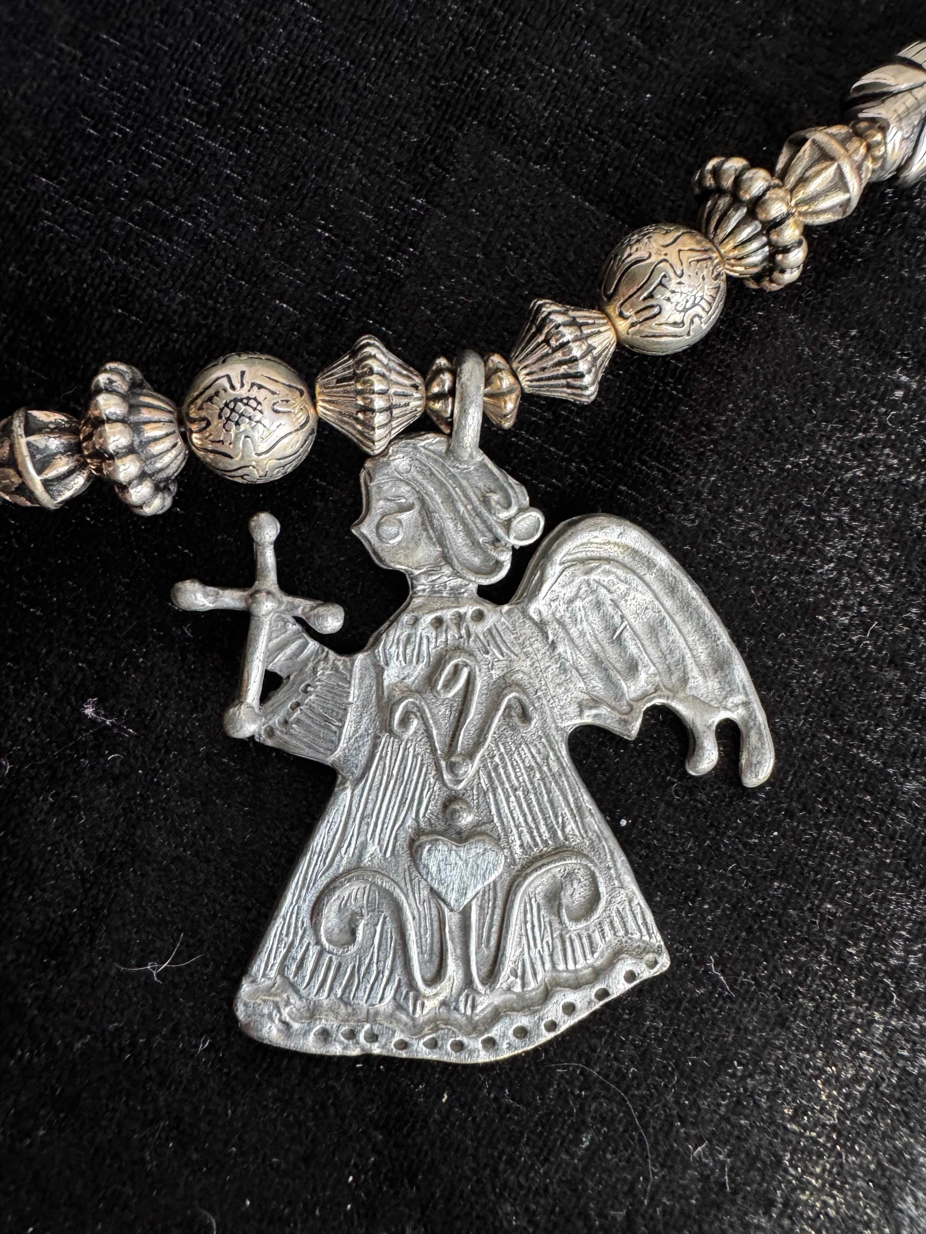MARCIE Pewter Necklace & Earrings Set