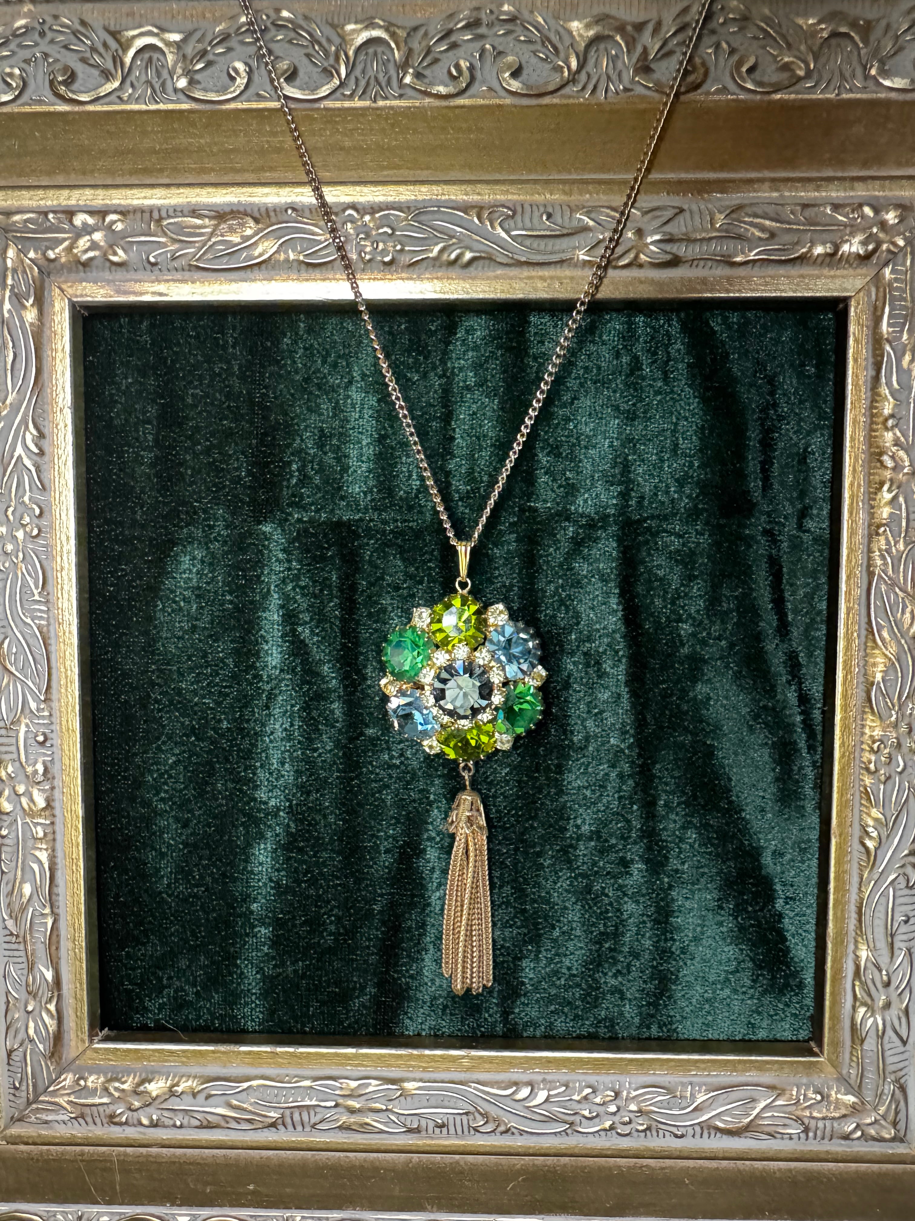 Verdant Reverie Tassel Necklace