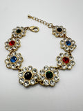 Rainbow Blossom Crystal Bracelet
