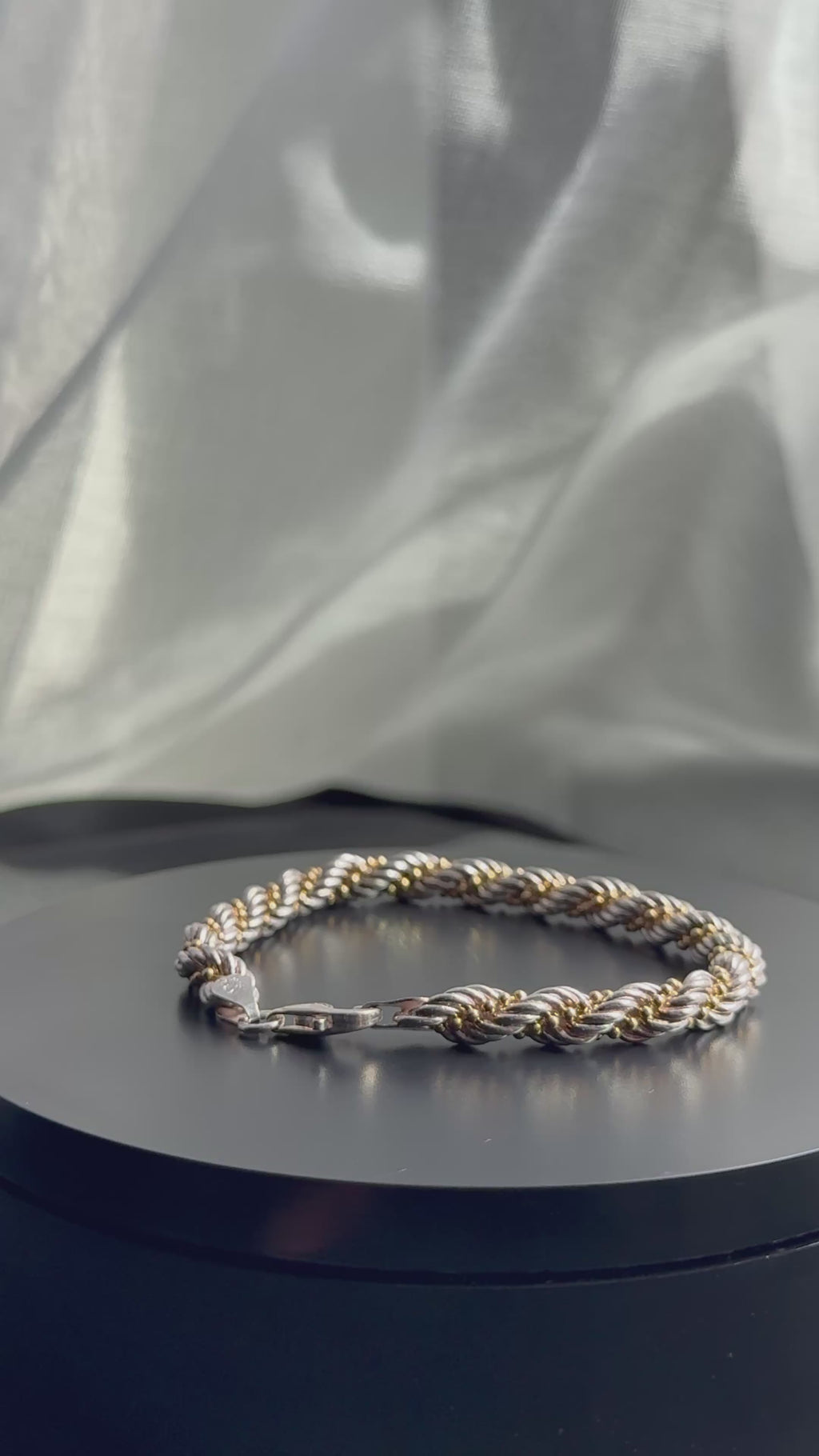 925 Sterling Silver Twisted Cable Bracelet