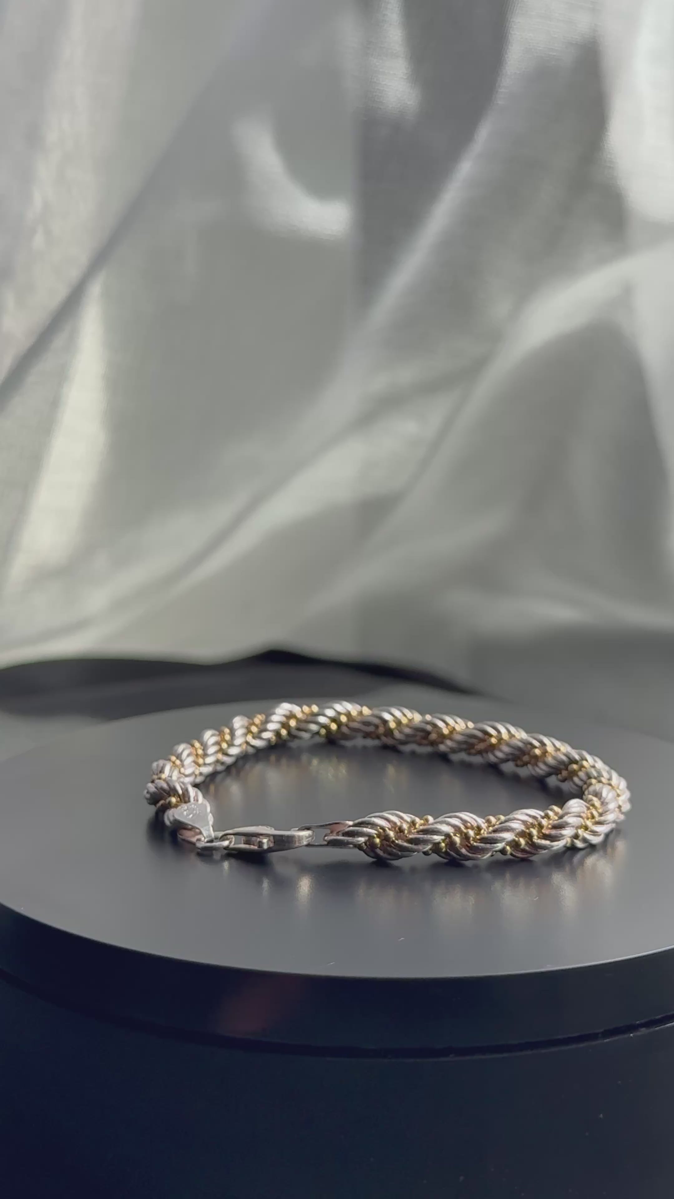 925 Sterling Silver Twisted Cable Bracelet